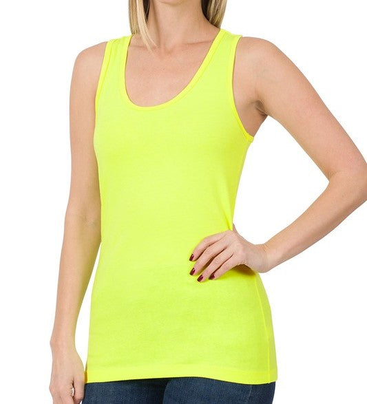 COTTON SPANDEX RACERBACK TANK