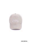 SALTY EMBROIDERED VINTAGE WASHED BASEBALL CAP HAT