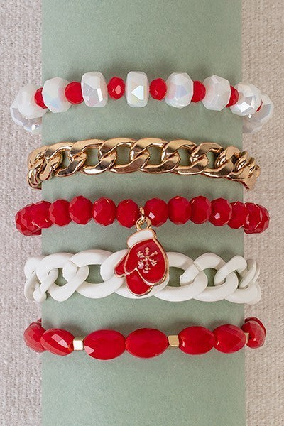 "Christmas Stack" Bracelets