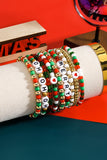 HO HO HO Beaded Bracelet