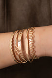 Gold Plated Bracelet 5pcs Set