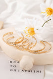 Gold Plated Bracelet 5pcs Set