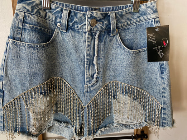 "Bling" Denim Shorts