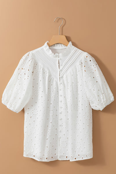 "The Flower" Puff Sleeve Blouse