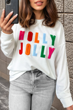 Chenille Holly Jolly Long Sleeve Top