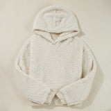 Ribbed Edge Plush Hoodie