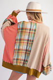 Patchwork Loose Sweatshirt