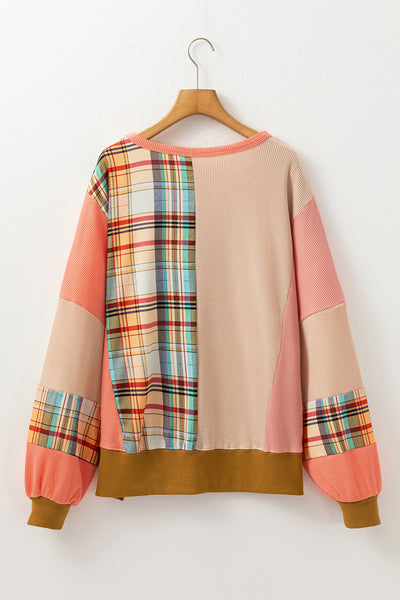 Patchwork Loose Sweatshirt