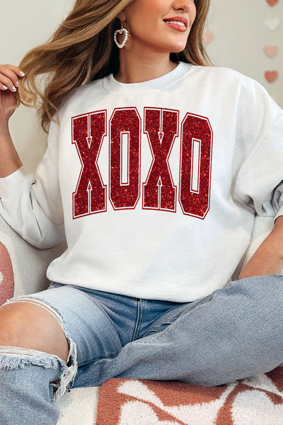 XOXO Valentines Pullover Sweatshirt