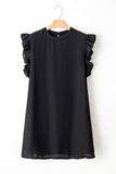 "KeyHole" Ruffled Plus Shift Dress