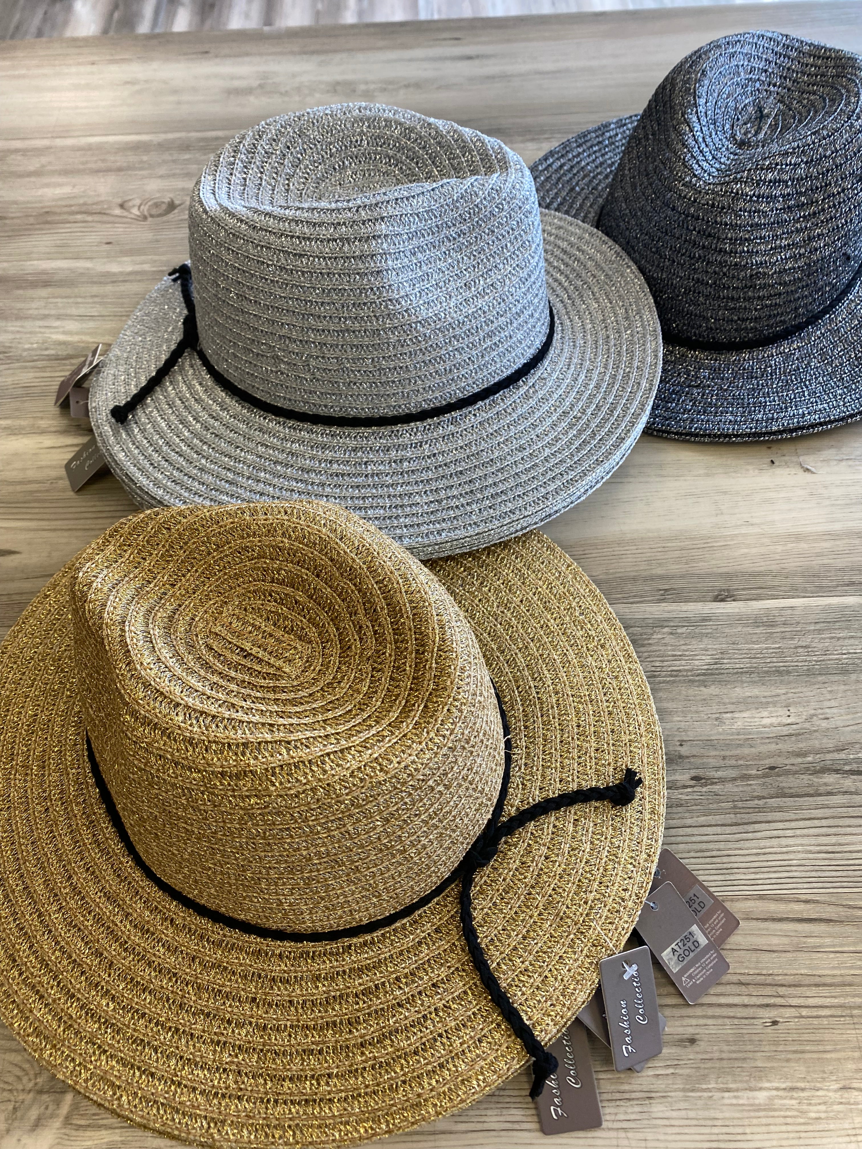 "Metallic Me" Straw Hat