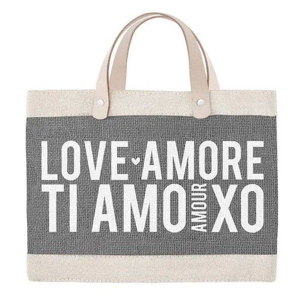 Mini Grey Market Tote - Amore