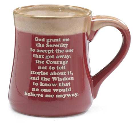 BORN TO FISH SERENITY PRAY PORCELAIN MUG